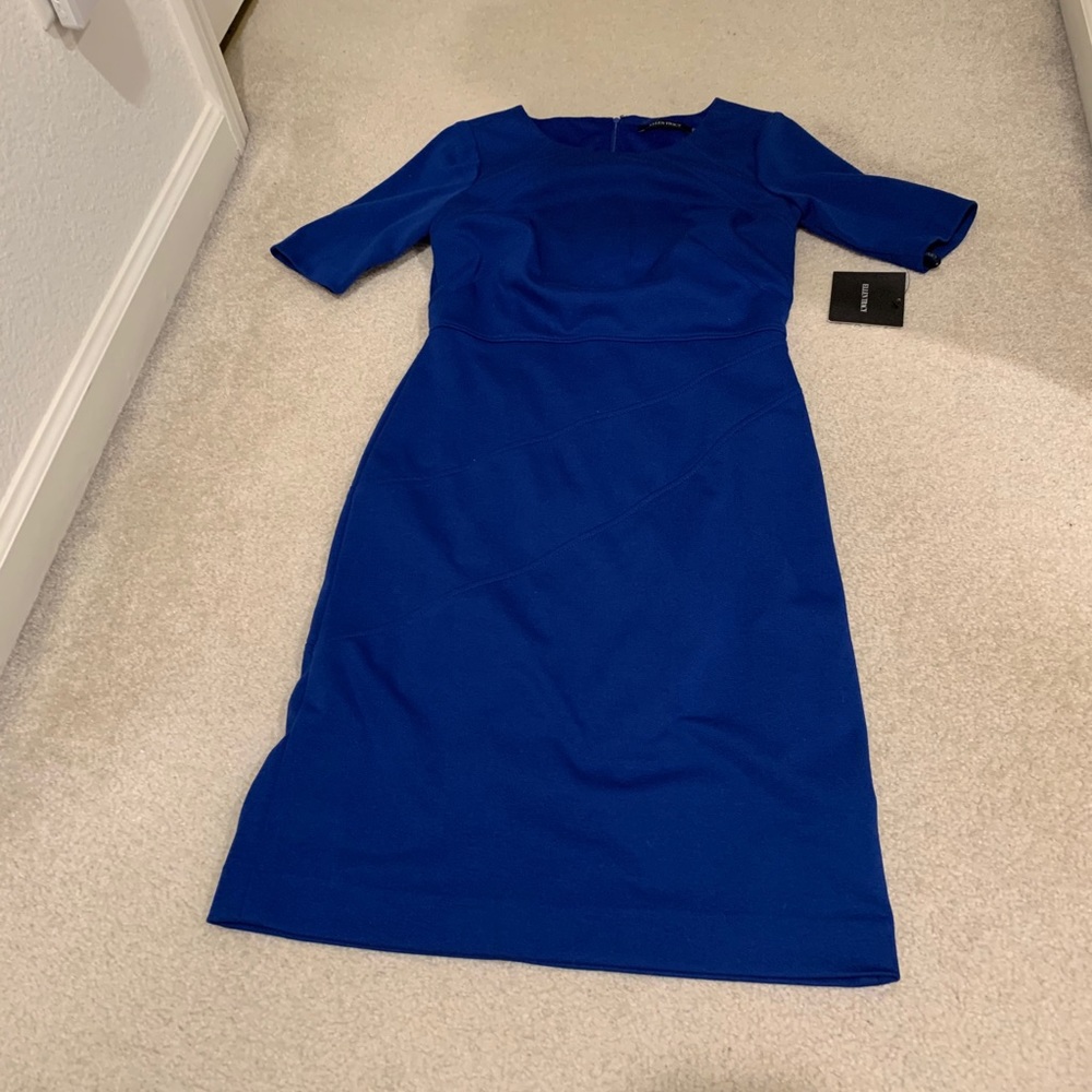 ✅ Ellen Tracy Blue Dress size 2
